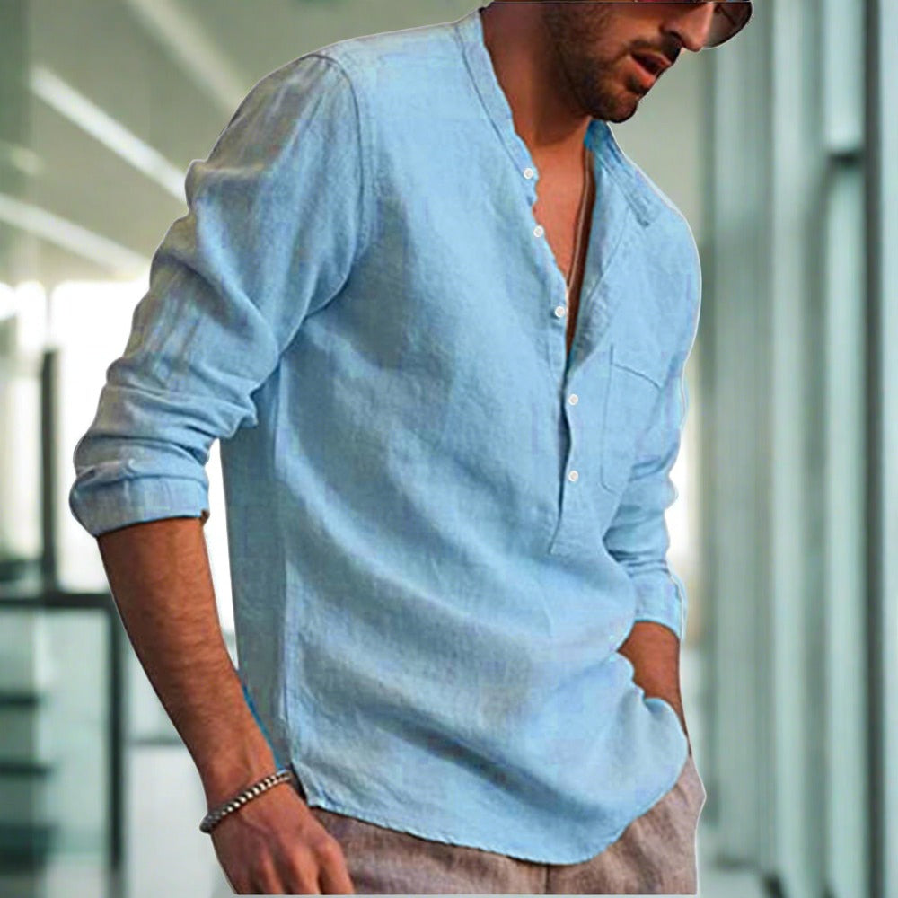 Cyrano | Schlankes Leinen-Komfort-Hemd