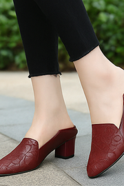 Marlene Pumps aus veganem Leder | Rot