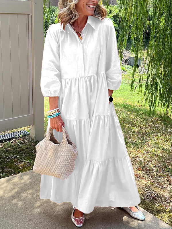 Amara | Maxi Kleid aus Baumwolle für den Alltag