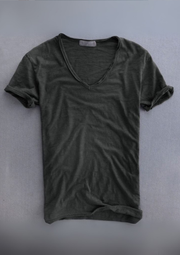 Jadrien Sunspel T-Shirt aus Bio-Baumwolle | Dunkelgrau