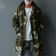 Langer Herrenmantel Mit Taschen | Winter