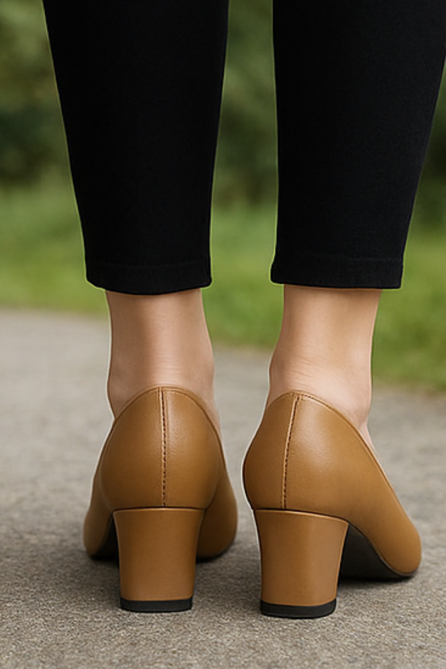 Marlene Pumps aus veganem Leder | Braun