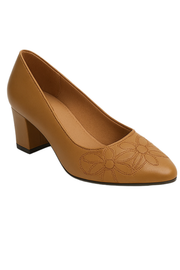 Marlene Pumps aus veganem Leder | Braun