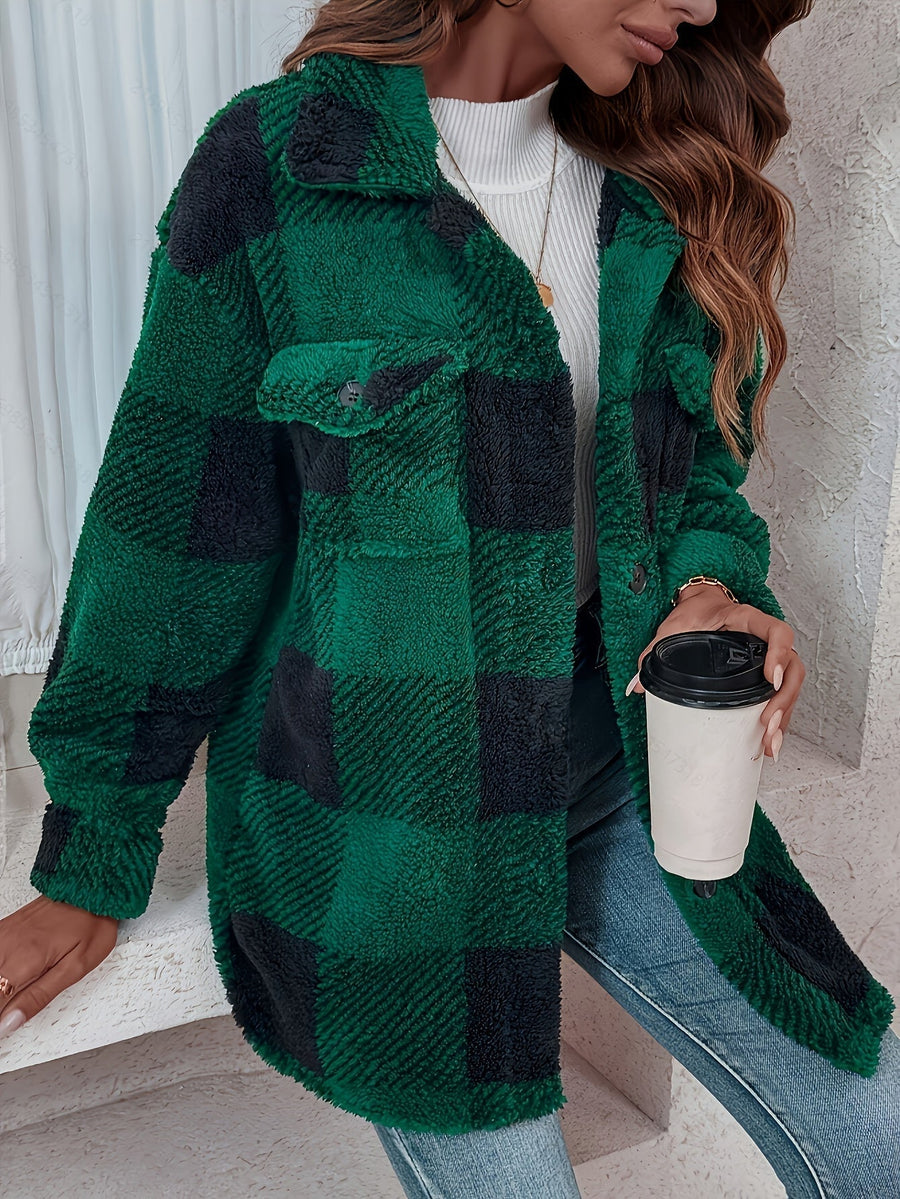 Sophie | Damen-Teddy-Wintermantel warm & lässig