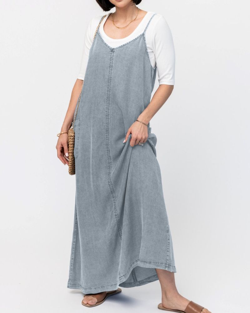 Kuscheliges | Denim Overall Kleid - Lässiger Chic Für Jeden Tag für dich