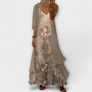 Mara - 2-teiliges Maxikleid und Jacken-Set