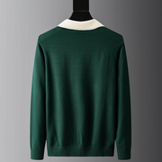 Ulf | Herren Zip-Pullover mit Revers & Langarm