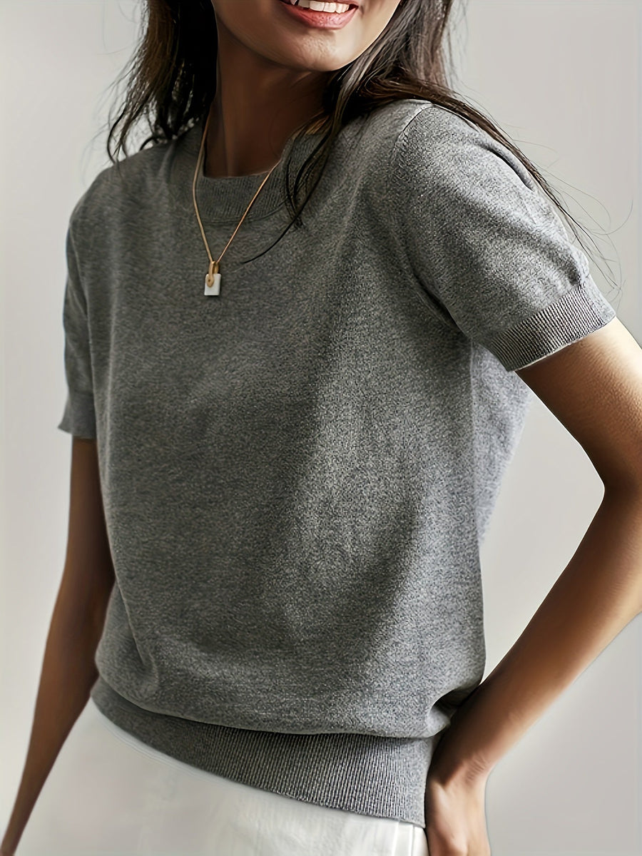 Ruby | Lässiger Pullover mit Rundhalsausschnitt