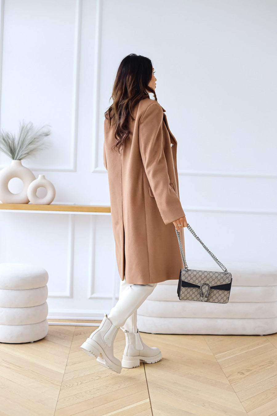 Damen Stilvoller Langer Lockerer Mantel | Winter
