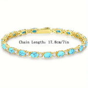 Natürliche Türkisarmband mit Goldakzenten