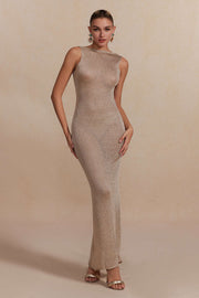 Lisa | Glamouröses Rückenfreies Maxi-Kleid – Eleganz trifft Verführung