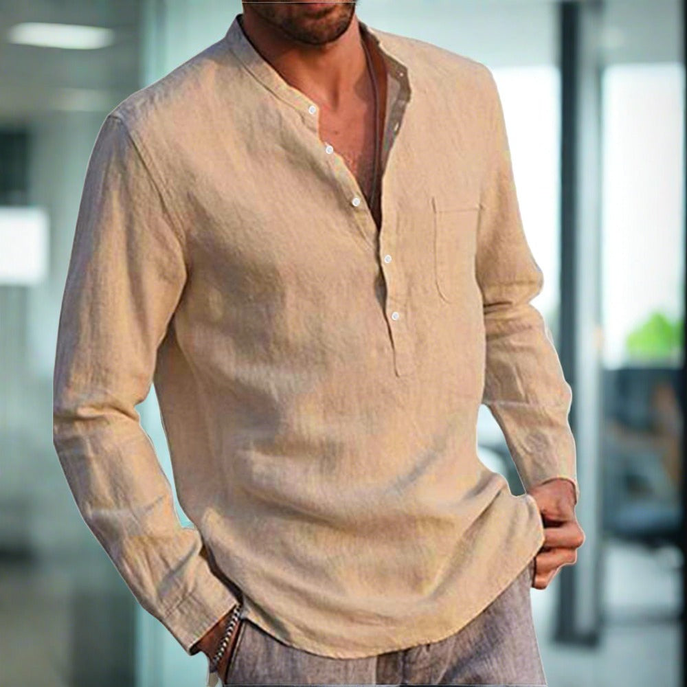 Cyrano | Schlankes Leinen-Komfort-Hemd