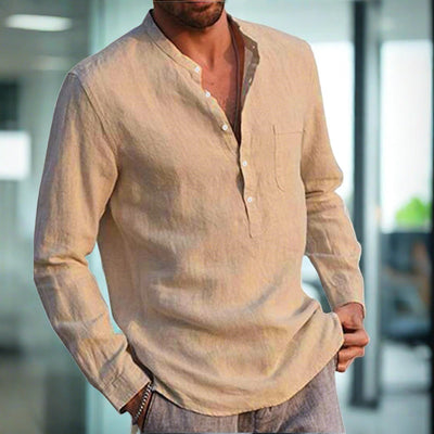 Cyrano | Schlankes Leinen-Komfort-Hemd