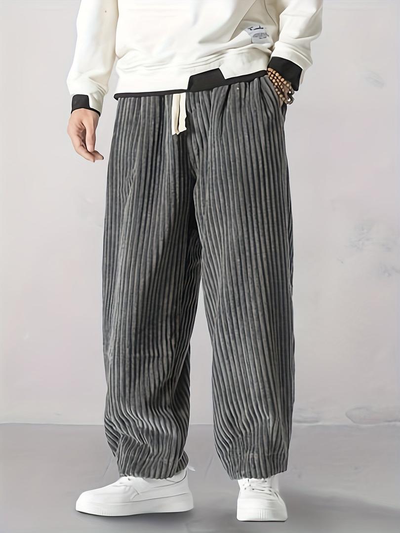 Herren Cordhose Mit Weitem Bein | Lockere Passform
