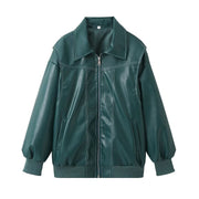 Heidi-Mode | Oversized Lederjacke