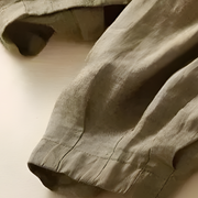 Yndira Leinenhose in Naturton | Oliv