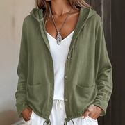 Fuida | Leichte Kapuzenjacke mit verstellbarem Saum