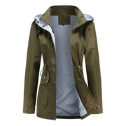 Trenchcoat Damen | Übergangsjacke Mit Abnehmbarer Kapuze