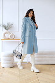 Eleganter Damen Winter-Trenchcoat – Reverskragen & Doppelreiher – Warm