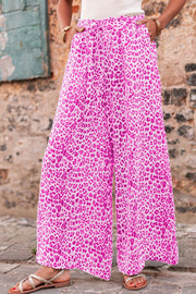 Heidi-Mode | Leopard Zugband Weite Beinform Pants