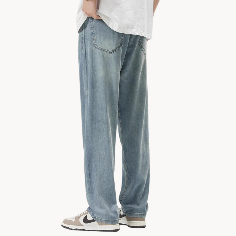 Teofilo - Stilvolle Hose Mit Weitem Bein