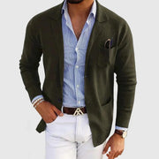 Moderne Herren Strickjacke | Leichter Cardigan Mit Taschen