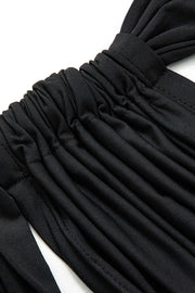 Selene | One-Shoulder Bandeau-Top & Drapierter Maxirock – Perfekt für stilvolle Auftritte