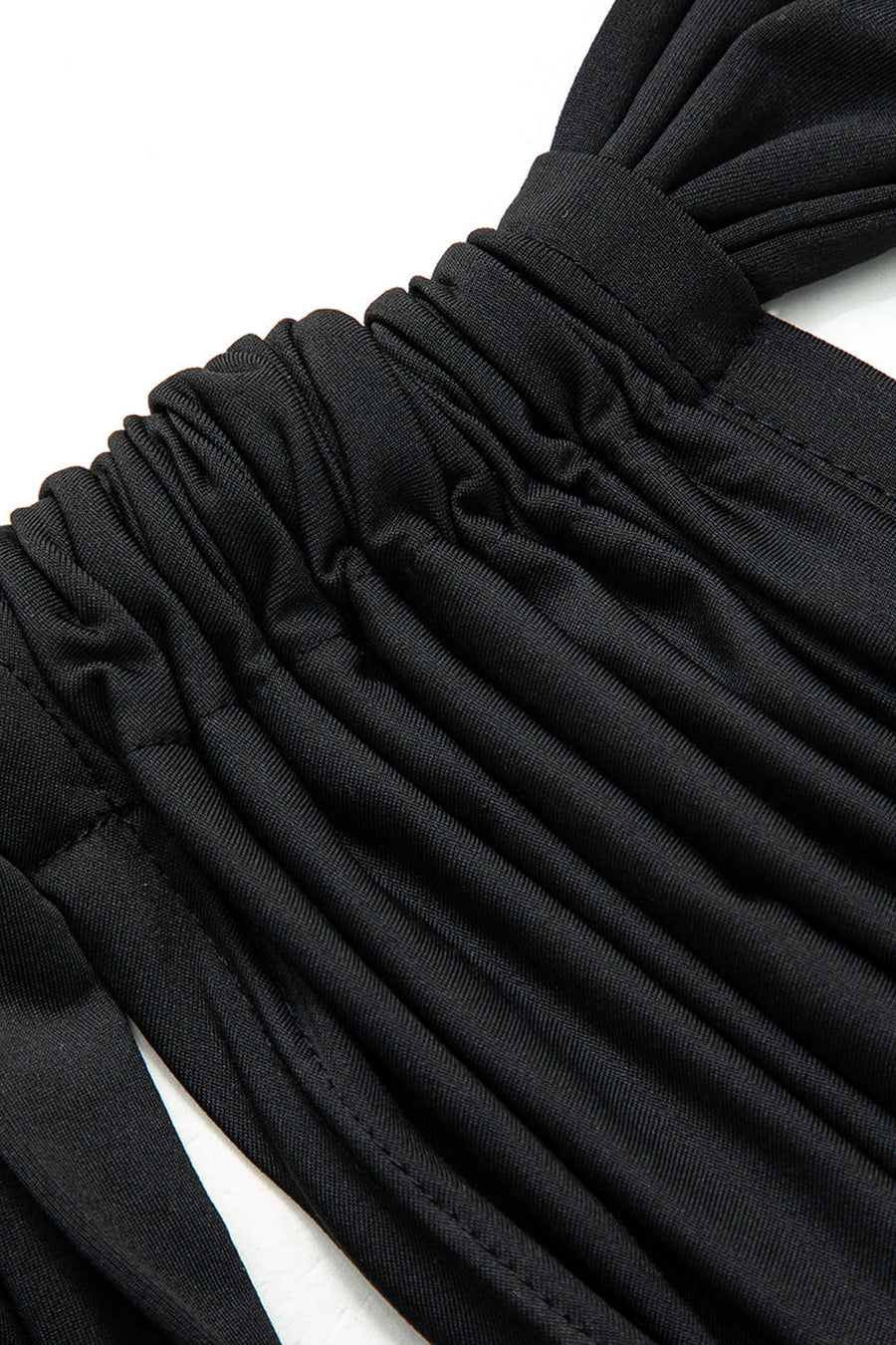 Selene | One-Shoulder Bandeau-Top & Drapierter Maxirock – Perfekt für stilvolle Auftritte