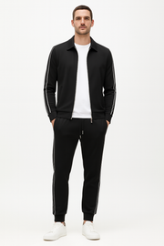 Claudix | Stretch Schwarzes Sport-Set