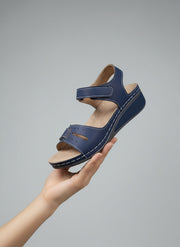 Bequeme Damen-Sandalen mit Klettverschluss & dicker Sohle