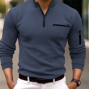 GUSTEOUS | LANGARMSHIRT MIT REISSVERSCHLUSS