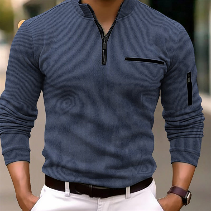 GUSTEOUS | LANGARMSHIRT MIT REISSVERSCHLUSS