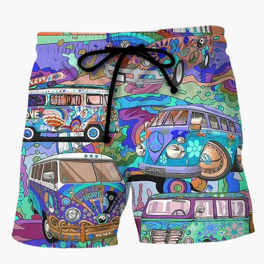 Bunte bedruckte Boardshorts für Männer - Sommerliche Strandmode