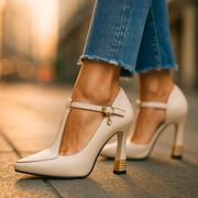 Avitia – Pumps Mit T-Riemchen Hohem Absatz Und Schnalle