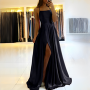 Shamcy - Stilvolles langes Kleid mit Schlitz
