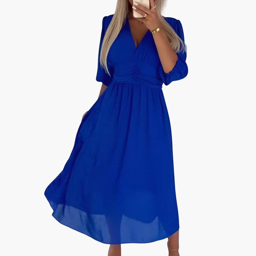 Leichtes Chiffonkleid - Luftiges Damen Sommerkleid elegant