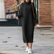 Sophie | Damen Strickkleid lang modern & stilvoll tragbar