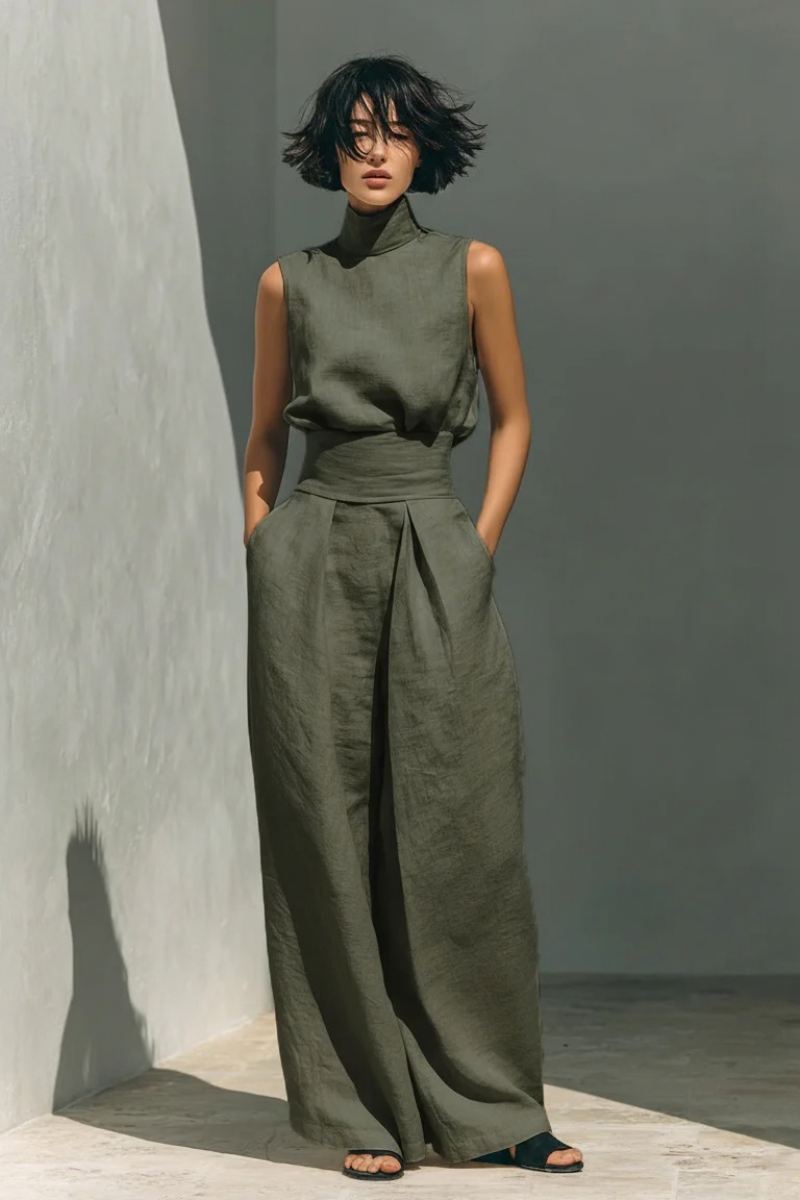 Livia | Elegantes Leinen Ensemble für den Sommer