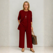 Kirsten | Damen Minimalistisches Dreiteiliges Lounge Set