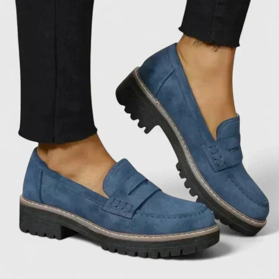 Michaela | Damen Slip-On Chunky Loafer Schuhe