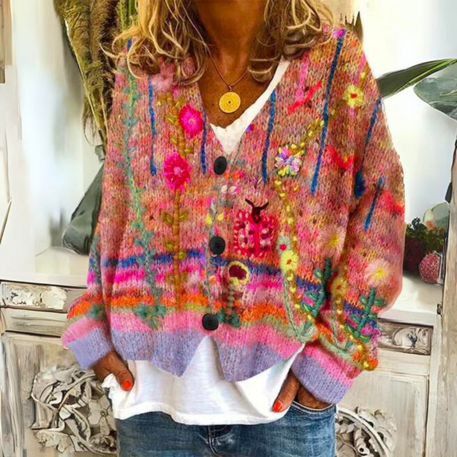 Hanna Modische Strickjacke für kalte Jahreszeiten