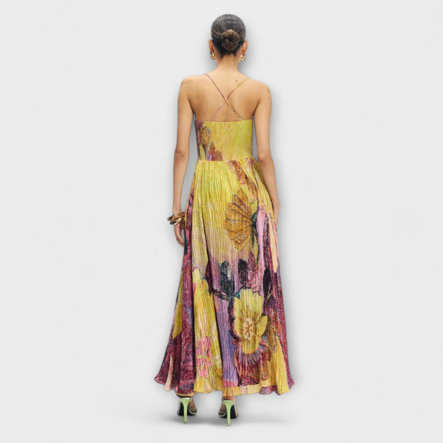 Kiara - Maxikleid mit auffälligem Ikat-Muster