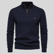 Herrenstrickpullover Mit Halbem Reißverschluss | Winter