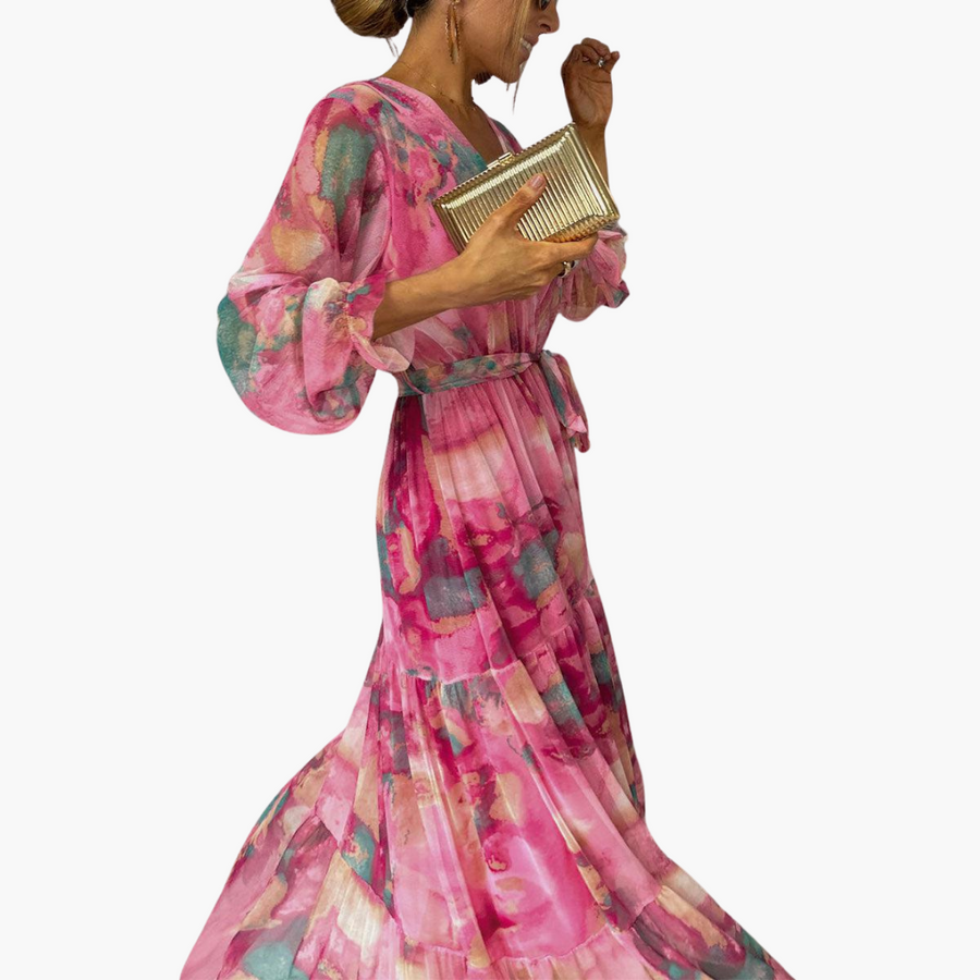 Langärmeliges Sommerkleid - Damenmode für sonnige Tage