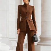 Dames Blazer Broekpak Tweedelig Set
