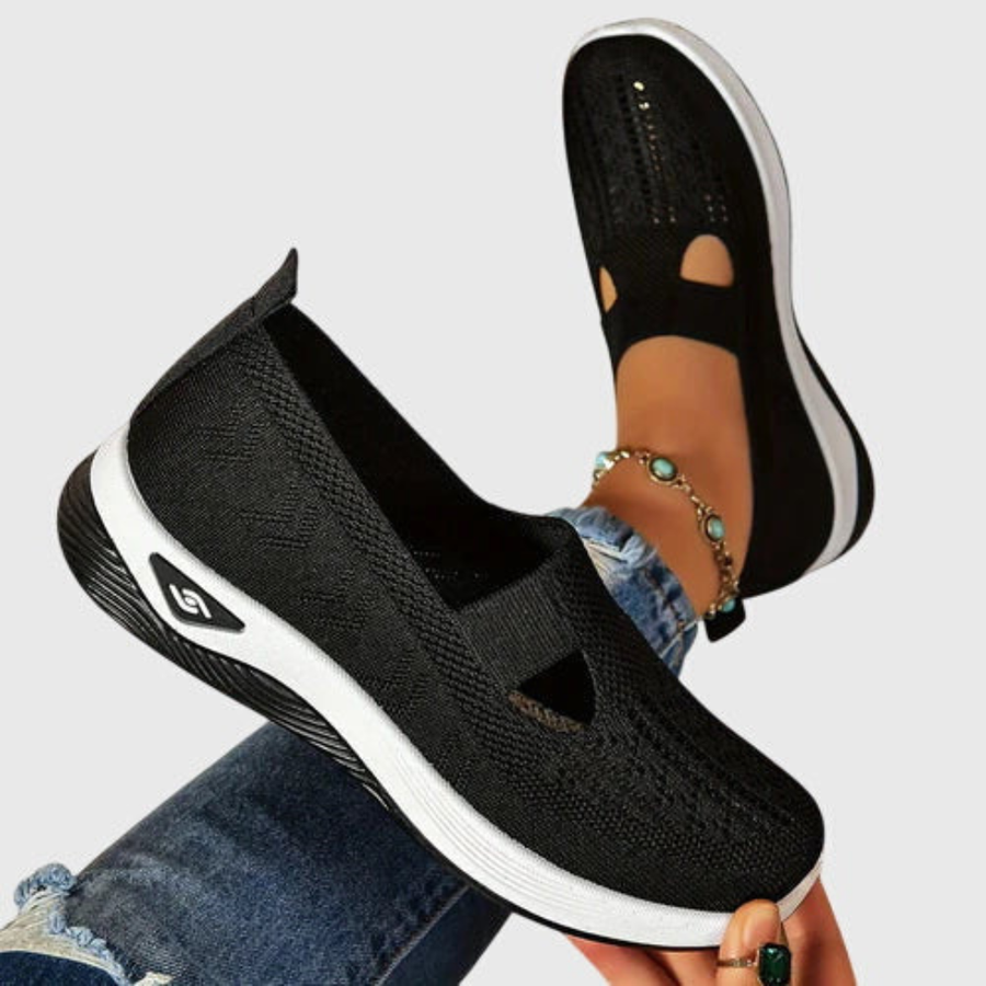 Frieda | Damen Atmungsaktive Slip-On Strick Sneakers