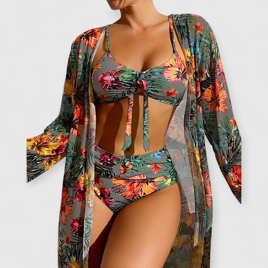 Ruby | Luxuriöses Bikini- und Pareo-Set