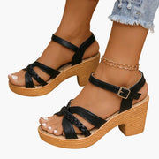 Sandalen Damen - Orthopädische Keilsandalen mit Fußbett