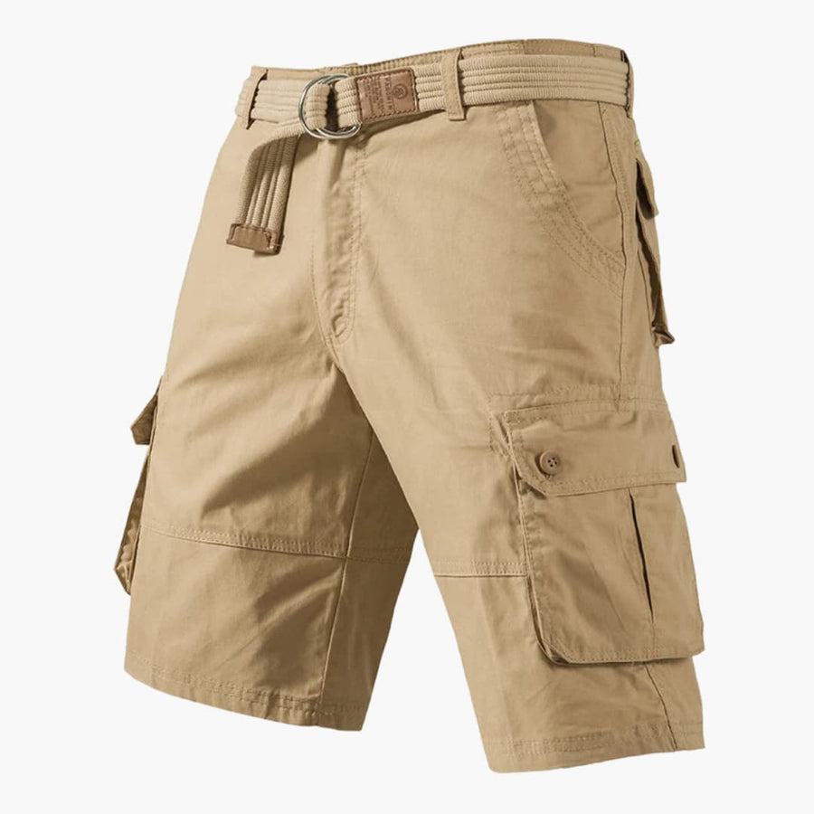 Cargoshorts mit Gürtel und Taschen - für Herren im Freizeitstil