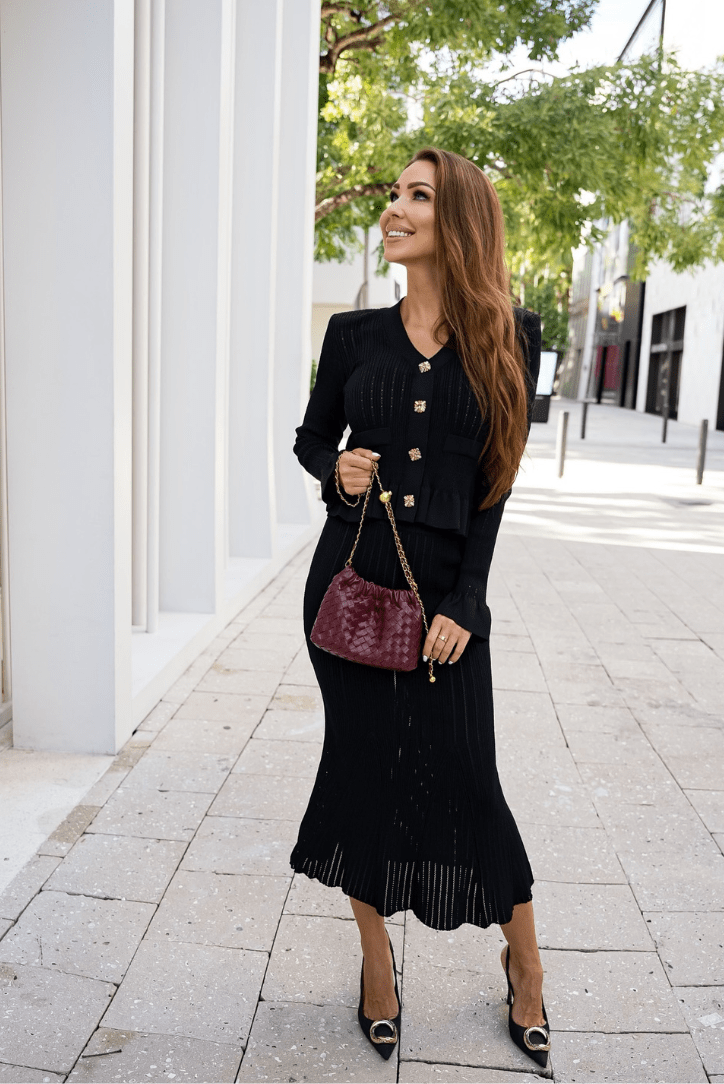 Victoria | Eleganter Strick-Zweiteiler – Klassische Eleganz für jeden Anlass